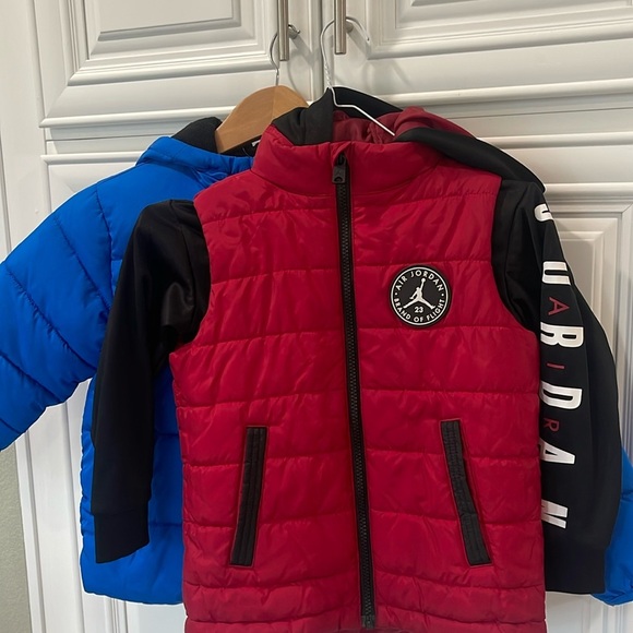 JORDAN Air Jordan & Swiss Tech red blue Puffer Jackets XS (3/4) (4/5) bundle - Picture 3 of 17